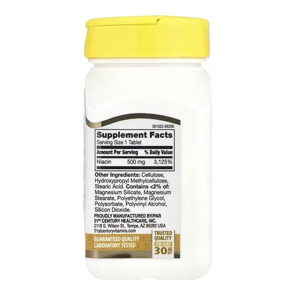 Niacin 500 mg - 100 tabs 2023-10-7099 фото