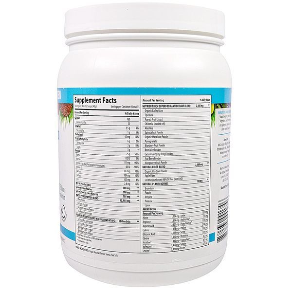 Macrolife Naturals, MacroMeal, Ванильный протеин + супер питание, 21.2 унции(600 г) MGI-00174 фото