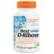 Doctors Best, Best, D-рибоза, 850 мг, 120 растительных капсул DRB-00193 фото 1