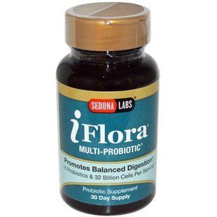 Sedona Labs, iFlora, мультипробиотик, 60 вегетарианских капсул SED-21001 фото