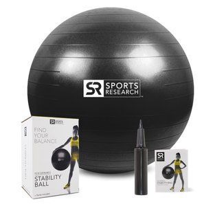Sports Research, Мяч для Тренировки Баланса, Черный, 1-65 см SRE-01044 фото