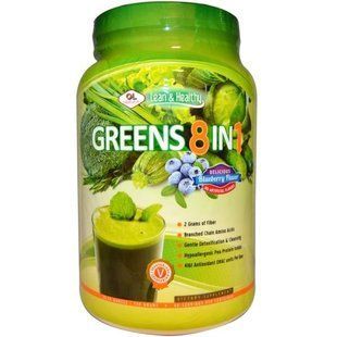 Olympian Labs Inc., Greens 8 в 1, восхитительный вкус черники, 730 г OLY-03263 фото