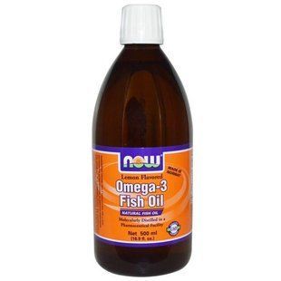 Now Foods, Омега-3 риб'ячий жир, з запахом лимона, 500 мл NOW-01660 фото