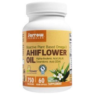 Jarrow Formulas, Масло Ахифлауэр, 60 вегетарианских мягких желатиновых капсул JRW-11012 фото