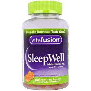 VitaFusion, SleepWell, средство, улучшающее сон, для взрослых, 60 жевательных таблеток VFU-02310 фото
