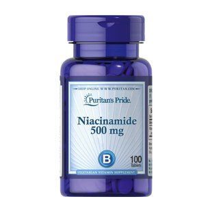 Niacinamide 500 mg - 100 tabs 2023-10-2464 фото