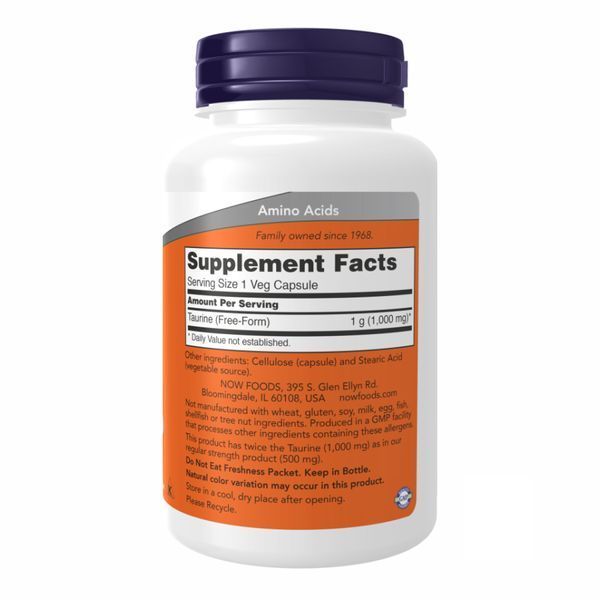 Taurine 1000mg - 100 vcaps (Повреждена банка) 2024-11-0325 фото