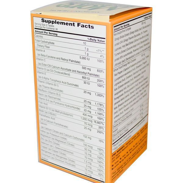 Мультивитамины для здоровья мозга American Health More Than A Multiple 90 таблеток AMH-51244 фото