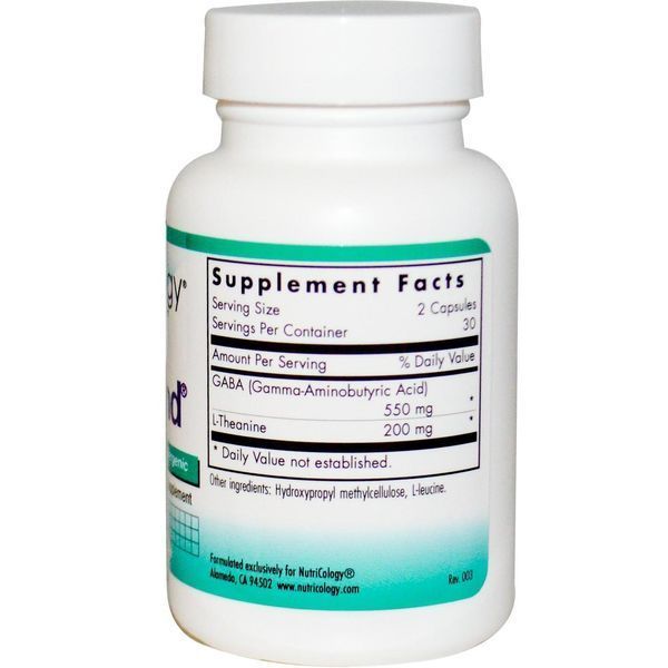 Nutricology, Харчова добавка ZenMind, 60 рослинних капсул ARG-54700 фото