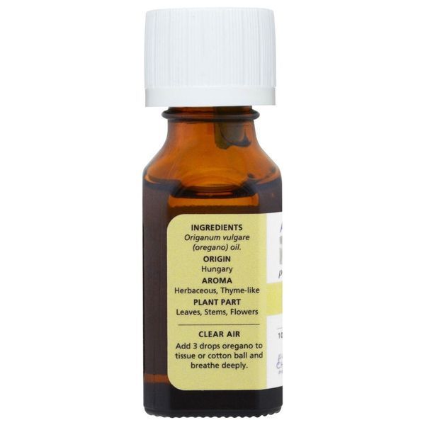 Aura Cacia, 100% Pure Essential Oil, Oregano, .5 fl oz (15 ml) AUR-91222 фото