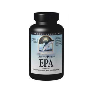 Source Naturals, АрктическаяЧистота, эйкозапентаеновая кислота (EPA) со вкусом лимона, 500 мг, 60 мягких капсул SNS-01392 фото