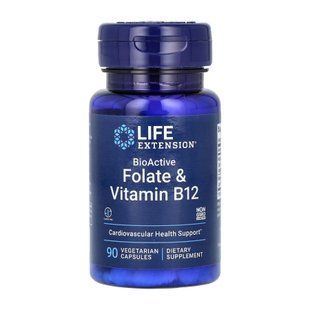 BioActive Folate & Vitamin B12 - 90 vcaps (Повреждена банка) 2024-11-0223 фото