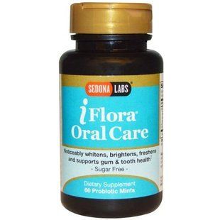 Sedona Labs, iFlora Уход за полостью рта, 60 мятных таблеток с пробиотиком SED-21006 фото