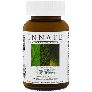 Innate Response Formulas, Флора 200-14, 7 дневная пробиотическая программа детоксикации, 7 капсул INN-40140 фото