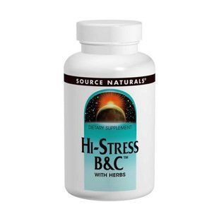 Мультивитамины от стресса Source Naturals Hi-Stress B&C 120 таблеток SNS-00524 фото