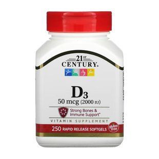 D3 50 mcg (2000 IU) - 250 softgels 2023-10-7049 фото