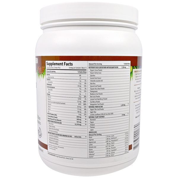 Macrolife Naturals, MacroMeal, Шоколадный протеин + супер питание, 23.8 унции(675 г) MGI-00176 фото