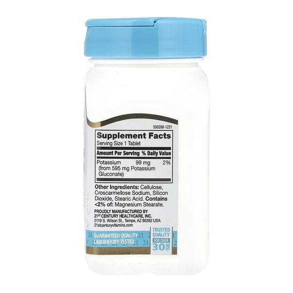 Potassium Gluconate 595 mg - 110 tabs 2023-10-7101 фото