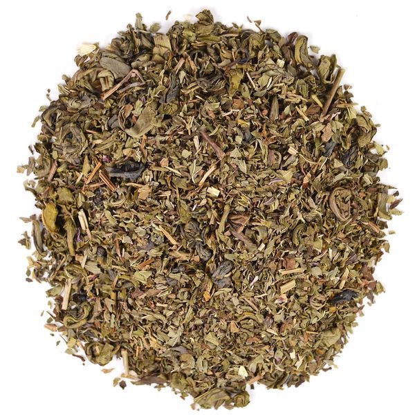 Just a Leaf Organic Tea, Peppermint Blend, Loose Leaf Tea, With Refreshing Green Tea Leaves, 100% Pure, No GMOs, 2 oz (56 g) JAL-01028 фото