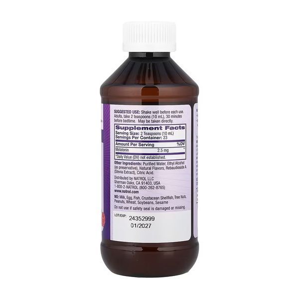 Melatonin Liquid 2.5mg - 237 ml 2023-10-6230 фото