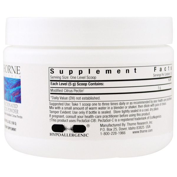 Thorne Research, Fractionated Pectin Порошок, 5.3 oz (150 g) THR-77802 фото