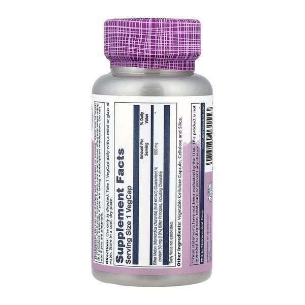 Bitter Melon Fruit Extract 10% 500mg - 30 vcaps 2023-10-6732 фото