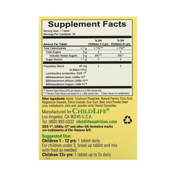ChildBiotics Immune + Digestive Support - 30 Chewable tabs Natural Berry 2023-10-3709 фото