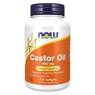Castor Oil 650mg - 120 sgels 2022-10-2372 фото