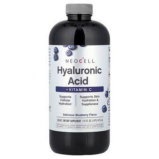 Neocell, Гіалуронова кислота, Hyaluronic Acid, Blueberry Liquid, 16 рідких унцій (473 мл) NEL-09665 фото