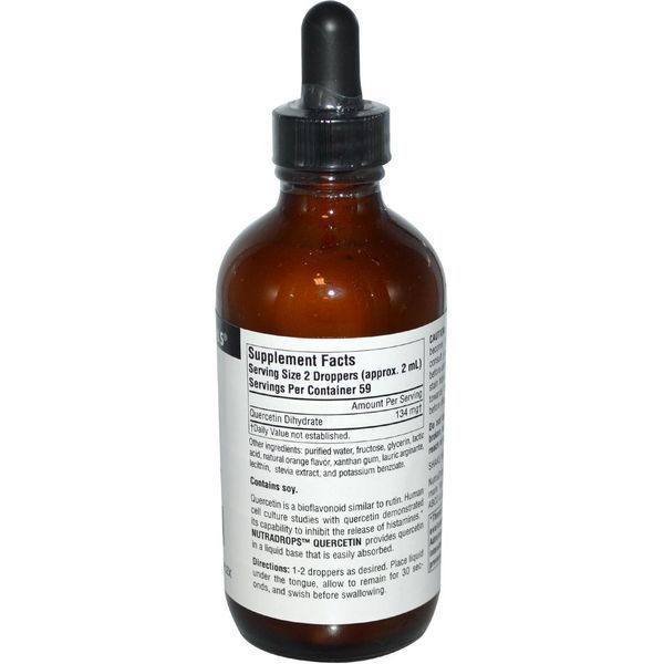 Кверцетин NutraDrops, Source Naturals, 118,28 мл. SNS-01523 фото