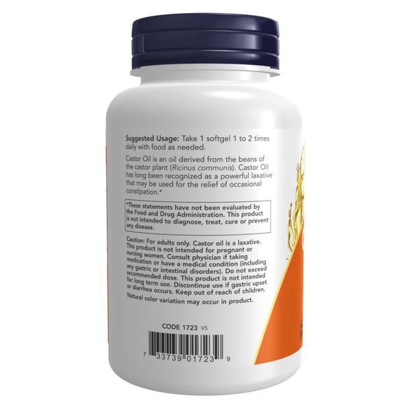 Castor Oil 650mg - 120 sgels 2022-10-2372 фото