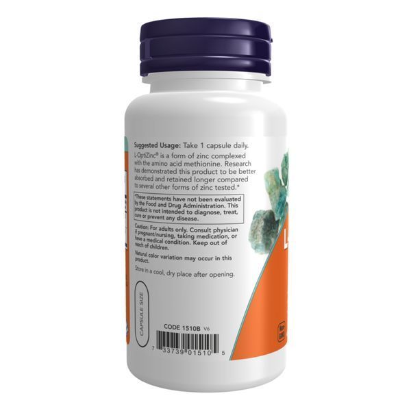 L-Optizinc(R) 30mg+Copper - 100 vcaps 2022-10-2583 фото