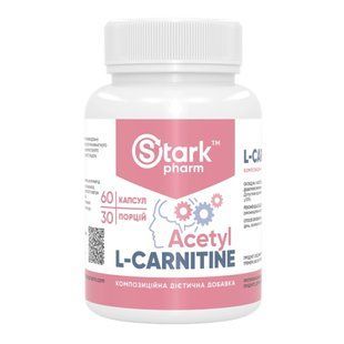 Stark Acetyl L-Carnitine 500mg - 60caps 100-20-9594977-20 фото