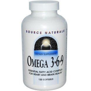 Source Naturals, Omega 369, 120 Softgels SNS-02318 фото