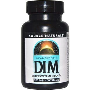Source Naturals, DIM (Дііндолілметан ), 200 мг, 60 таблеток SNS-02589 фото