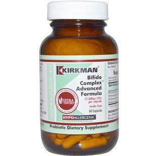 Kirkman Labs, Комплекс бифидобактерий, улучшенная формула, 60 капсул (Ice) KIM-02192 фото