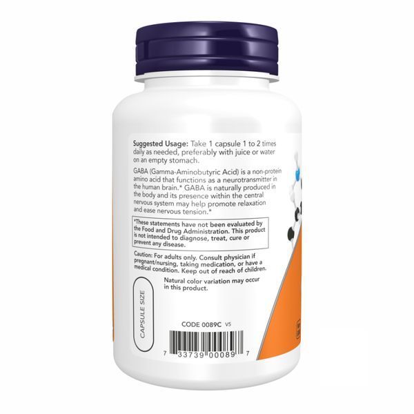 GABA 750mg - 100 vcaps 2022-09-1165 фото