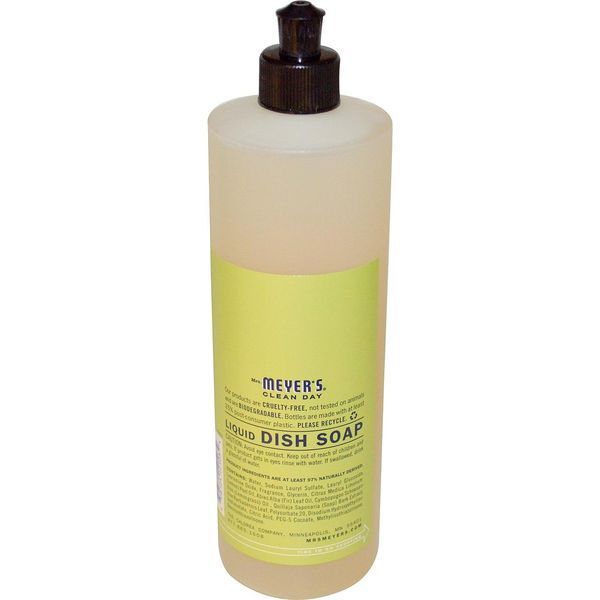 Mrs. Meyers Clean Day, Рідке мило для посуду, з запахом лимона і вербени, 16 рідких унцій (473 мл) MRS-12103 фото