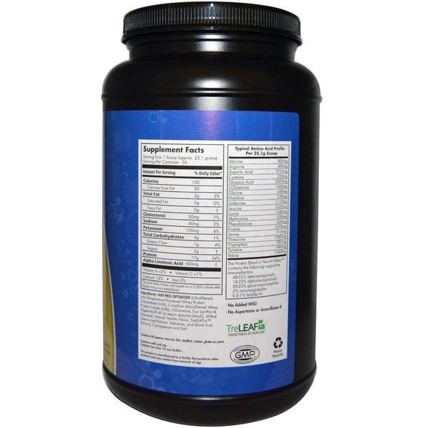 MRM, Flax-N-Whey, сывороточный протеин с семенами льна и вкусом лимона, 904 г MRM-72064 фото