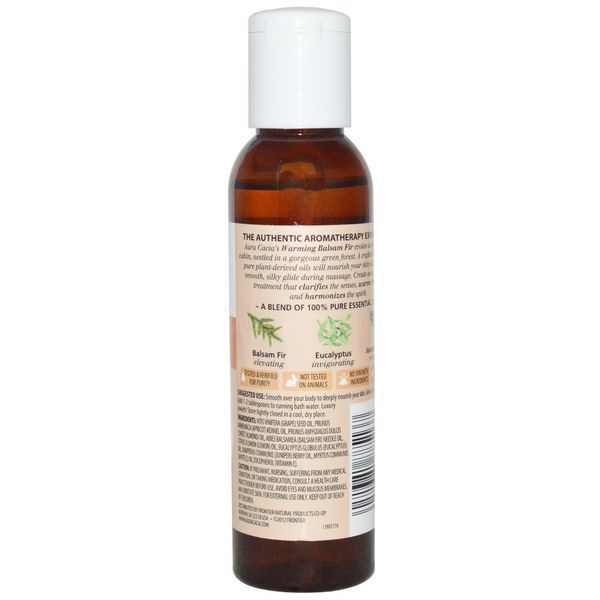 Aura Cacia, Ароматерапевтическое масло для тела, согревающая пихта бальзамическая, 4 жидких унции (118 мл) AUR-88513 фото