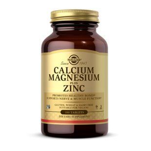Calcium Magnesium Plus Zinc - 100 tabs (Повреждена этикетка) 2023-10-7950 фото