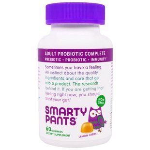SmartyPants, Complete, Пробиотик для Взрослых, Лимонный Крем, 60 Жевательных Сладостей SMA-02009 фото