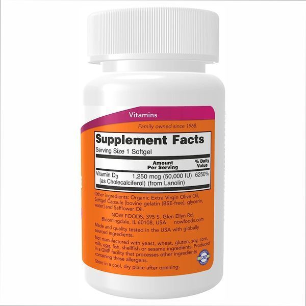VIT D-3 50,000 IU - 50 sgels 2022-10-0913 фото