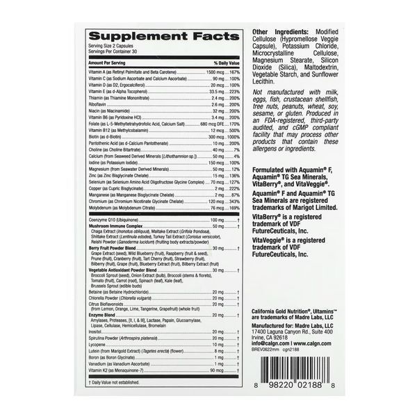 Ultamins MENS Multivitamin - 60 vcaps 2023-10-2753 фото