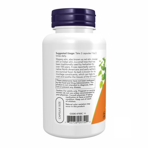 Slippery Elm 400 mg - 100 vcaps 2022-10-0117 фото