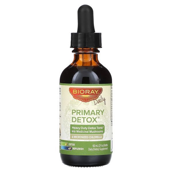Bioray, Primary Detox, мощный детокс-тоник, без спирта, 60 мл. BRY-16004 фото