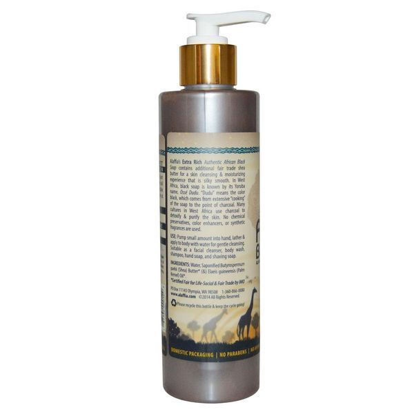 Alaffia, Liquid African Black Soap, Unscented, 8.0 fl oz (235 ml) ALF-00012 фото
