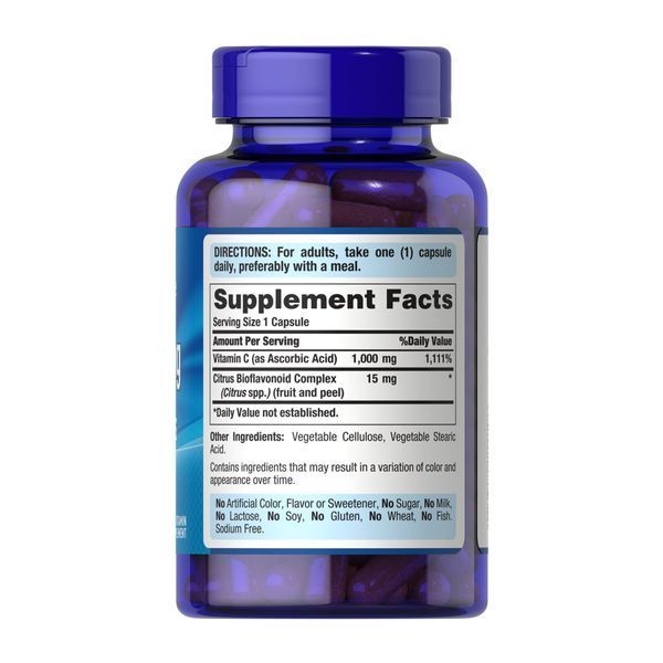 Vitamin C-1000 mg with Bioflavonoids - 100 caps 2023-10-6435 фото