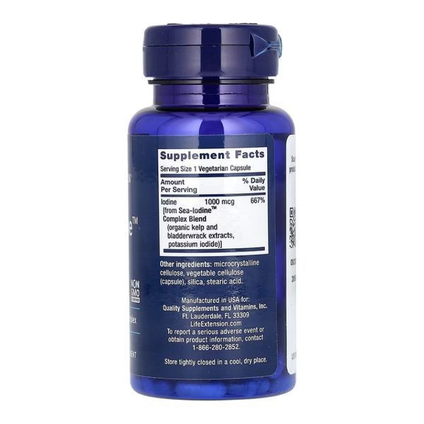 Sea-Iodine&trade; 1000mcg - 60 vcaps (Повреждена этикетка) 2023-10-7686 фото