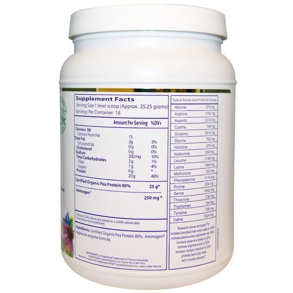 Paradise Herbs, Гороховый белок, без вкуса, 16 унций (454 г) PAR-77855 фото